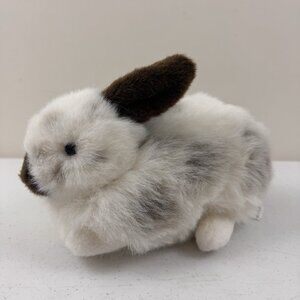Chosun Realistic Brown And White Speckled Plush Rabbit Stuffed Animal Easter Toy